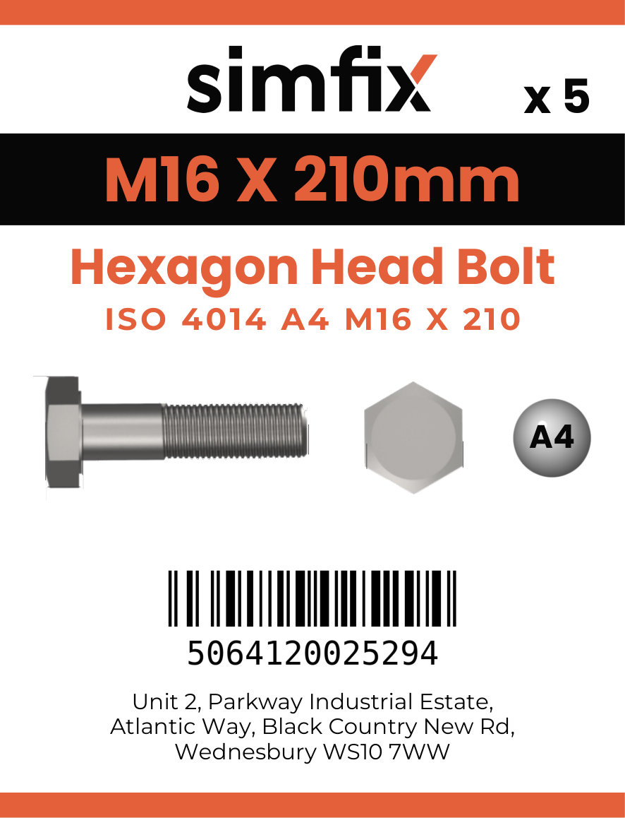 Simfix product label - 4014A41621070-T
