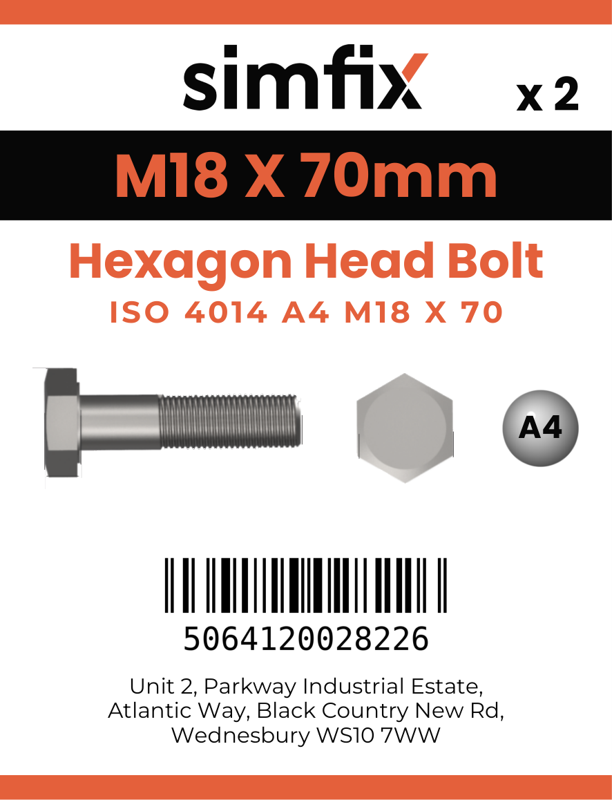 Simfix product label - 4014A41807070-D