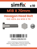 Simfix product label - 4014A41807070-T