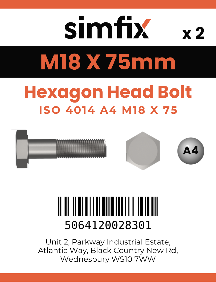 Simfix product label - 4014A41807570-D