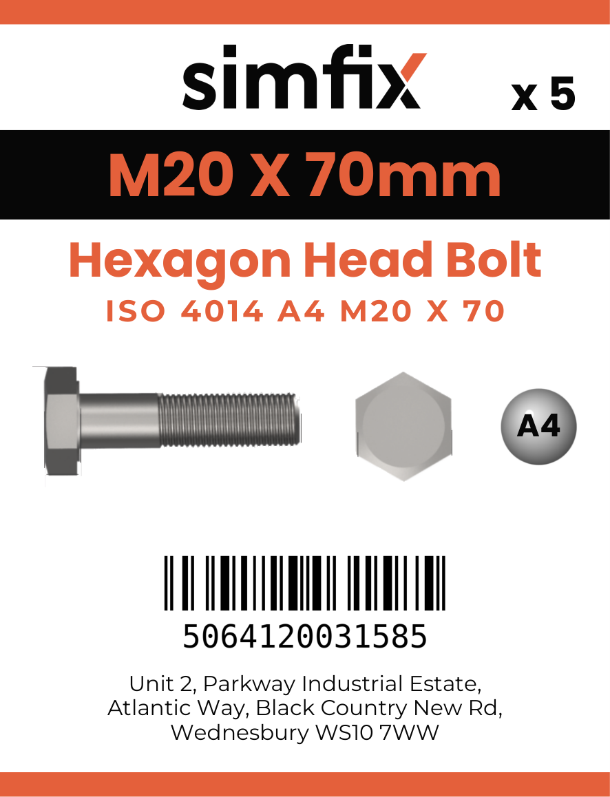 Simfix product label - 4014A42007080-D