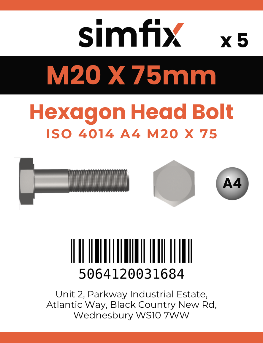 Simfix product label - 4014A42007570-D