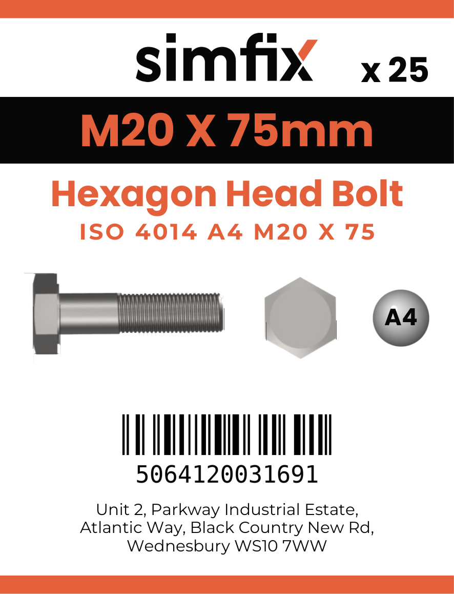 Simfix product label - 4014A42007570-T