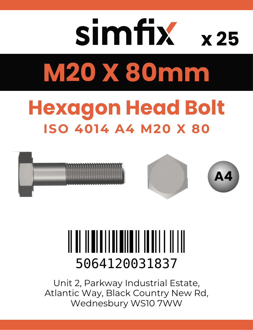 Simfix product label - 4014A42008080-T