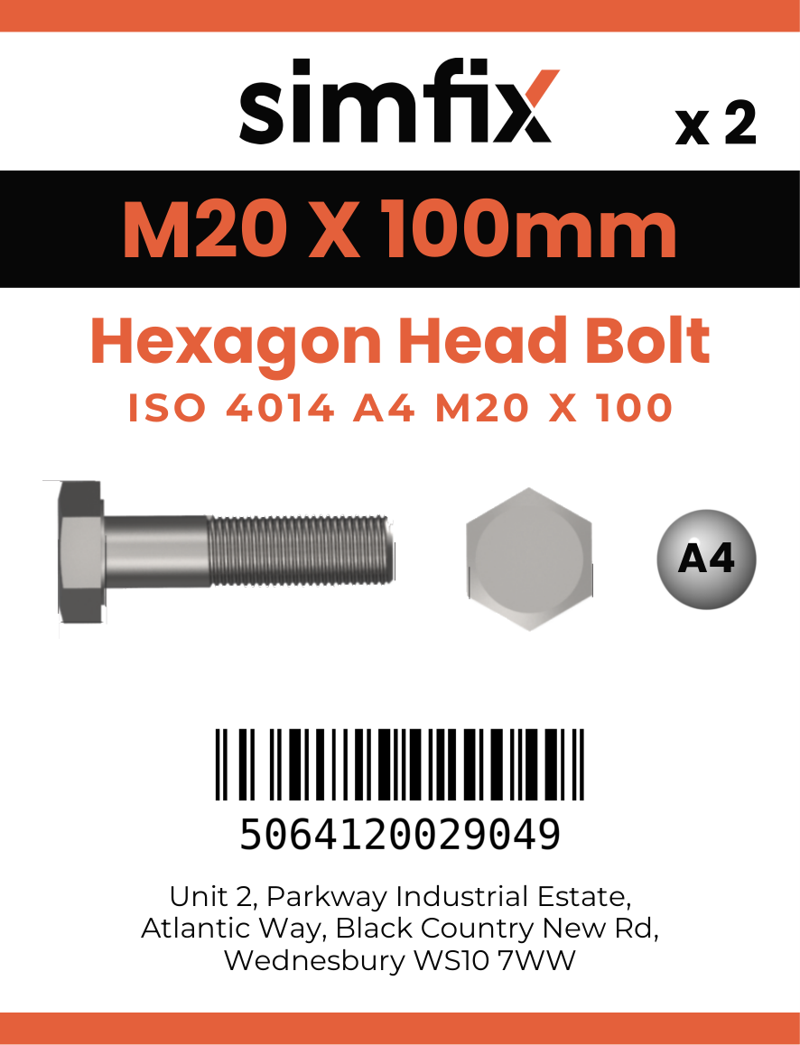 Simfix product label - 4014A42010080-D