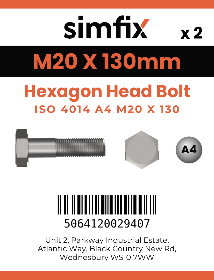 Simfix product label - 4014A42013080-D