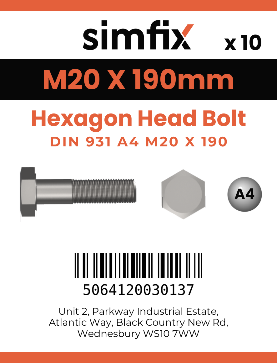 Simfix product label - 4014A42019080-T