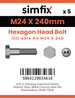 Simfix product label - 4014A42424070-T