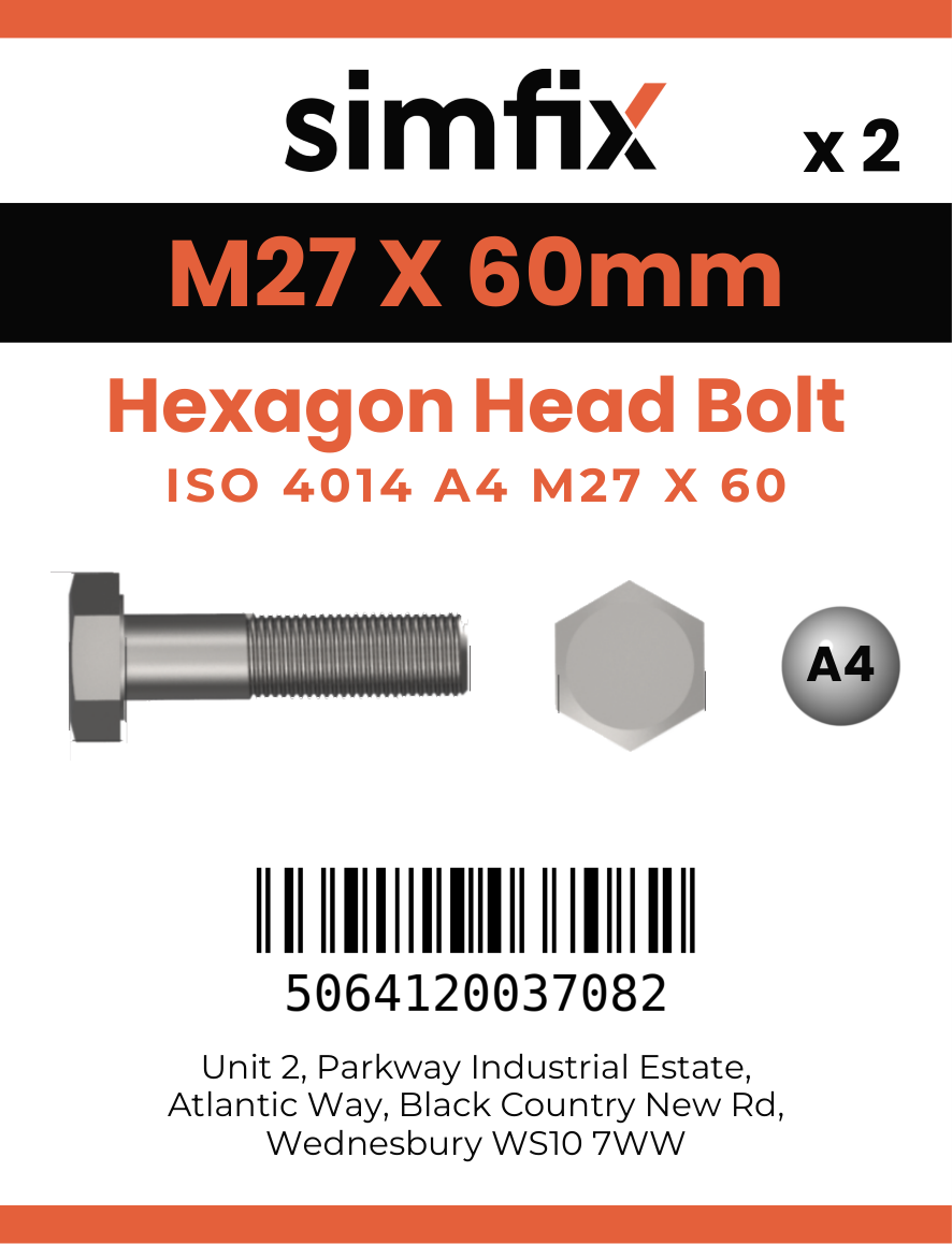 Simfix product label - 4014A42706070-D