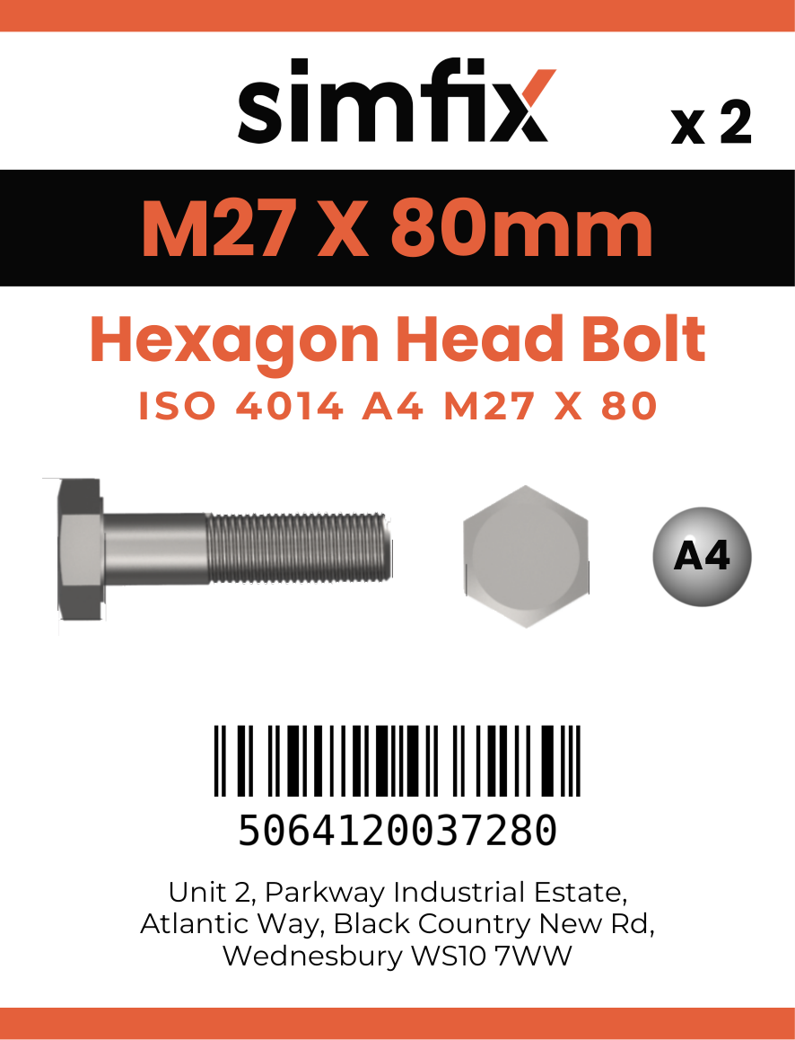 Simfix product label - 4014A42708070-D