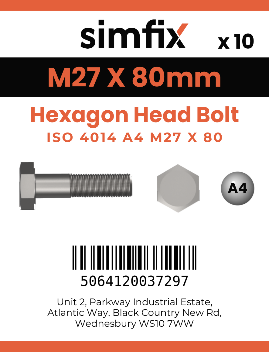 Simfix product label - 4014A42708070-T