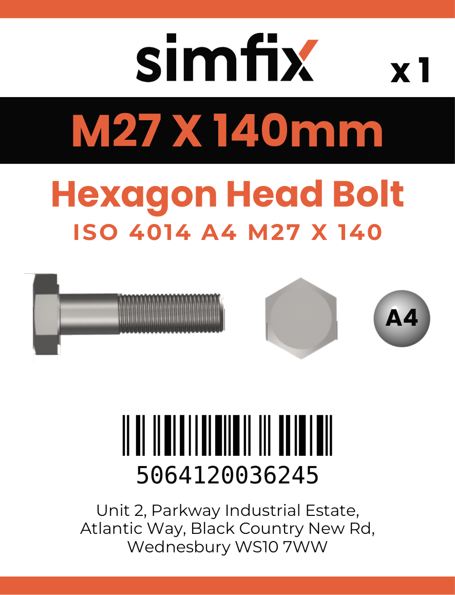 Simfix product label - 4014A42714080-D