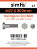 Simfix product label - 4014A42720070-D