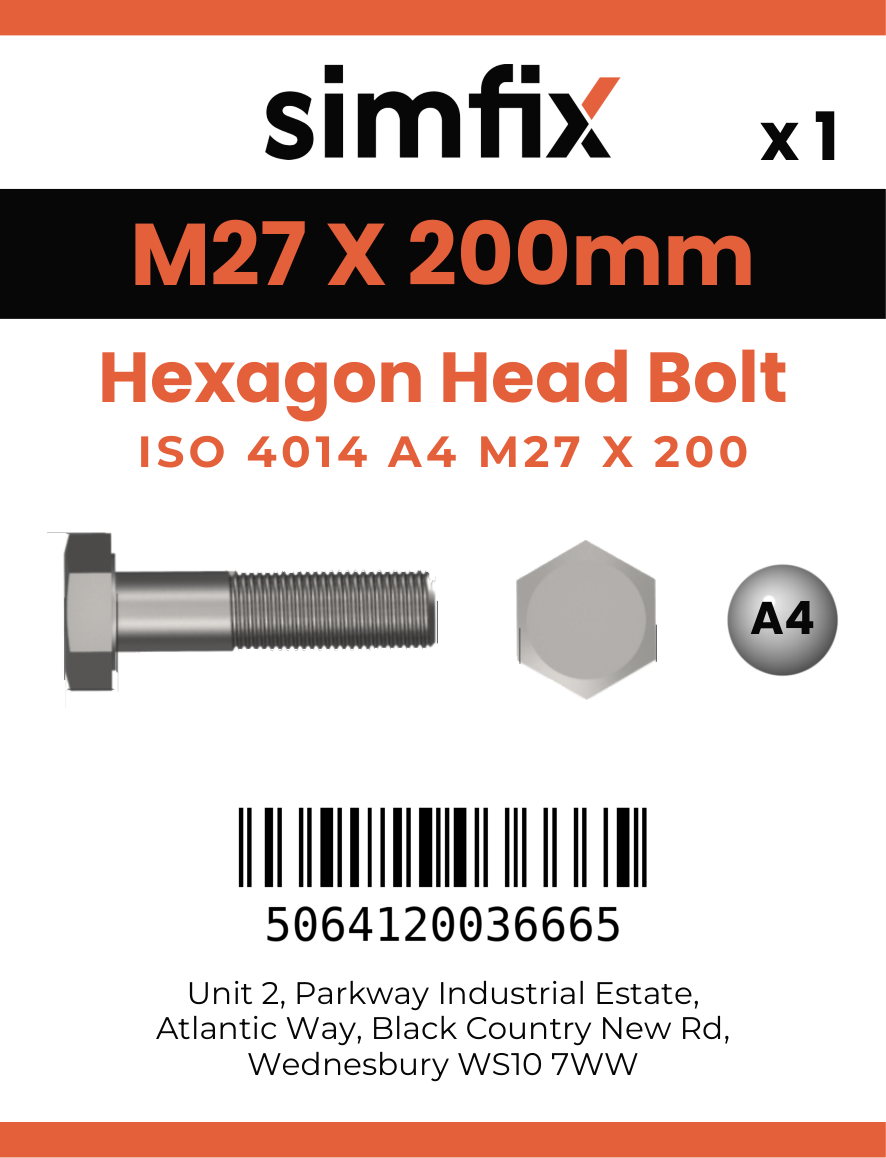 Simfix product label - 4014A42720080-D