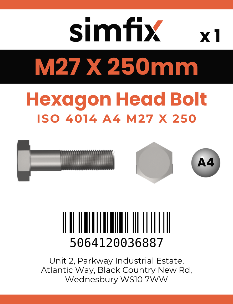 Simfix product label - 4014A42725070-D