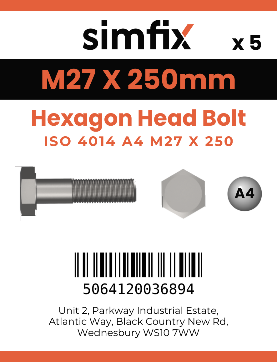 Simfix product label - 4014A42725070-T