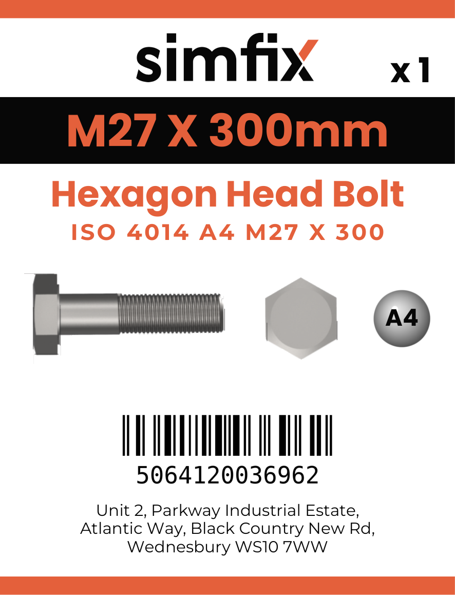 Simfix product label - 4014A42730070-D