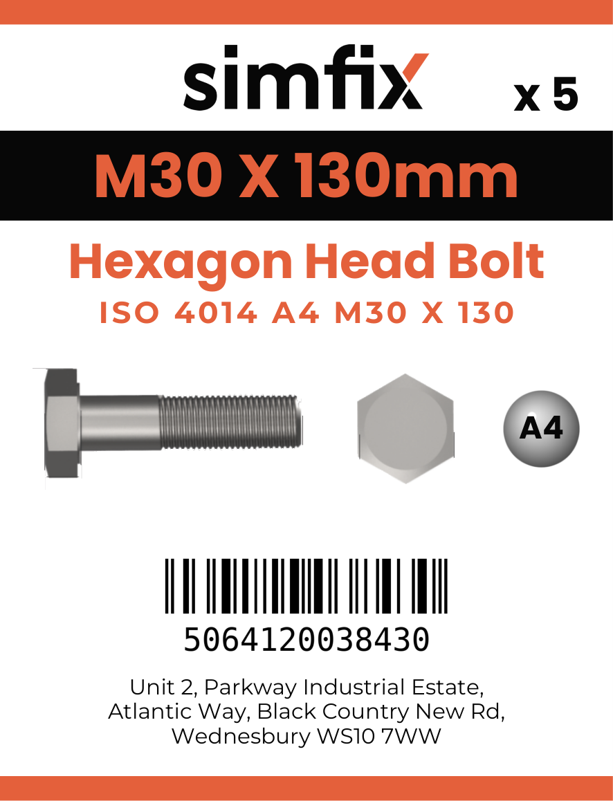 Simfix product label - 4014A43013080-T