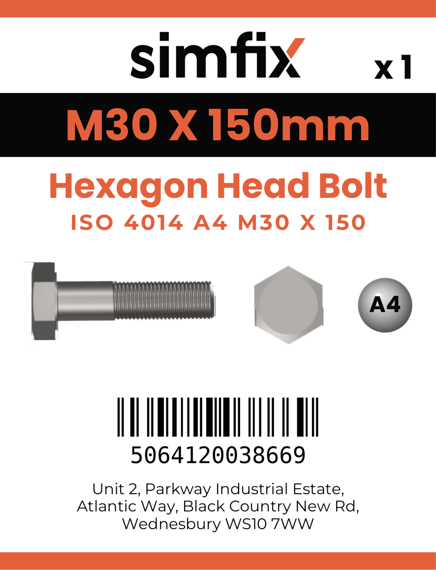 Simfix product label - 4014A43015080-D
