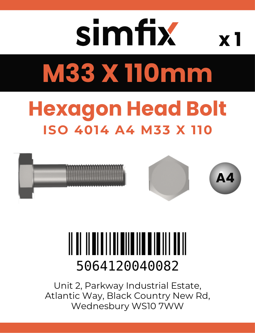 Simfix product label - 4014A43311070-D