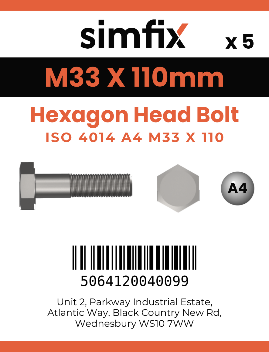 Simfix product label - 4014A43311070-T