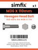 Simfix product label - 4014A43611070-D