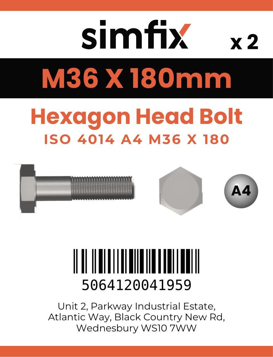 Simfix product label - 4014A43618080-T