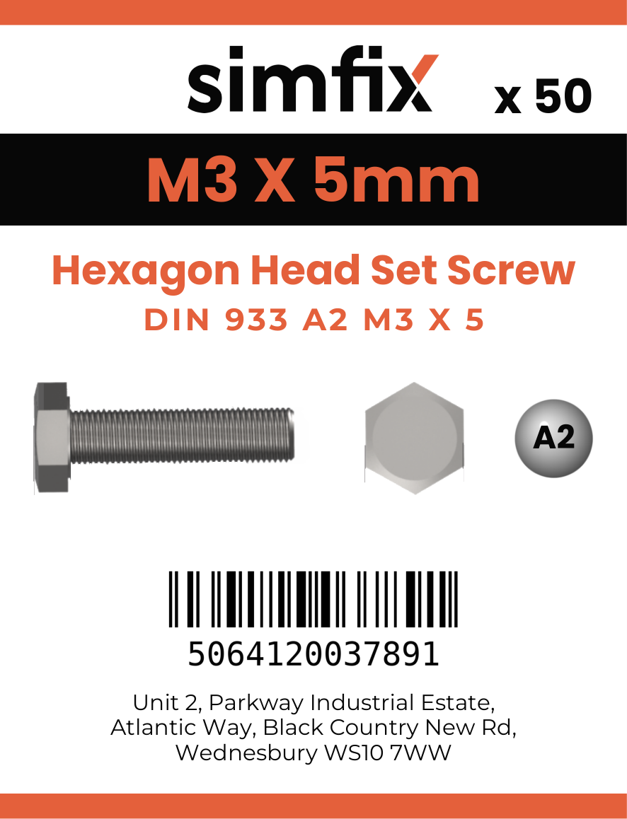 Simfix product label - 4017A20300570-T