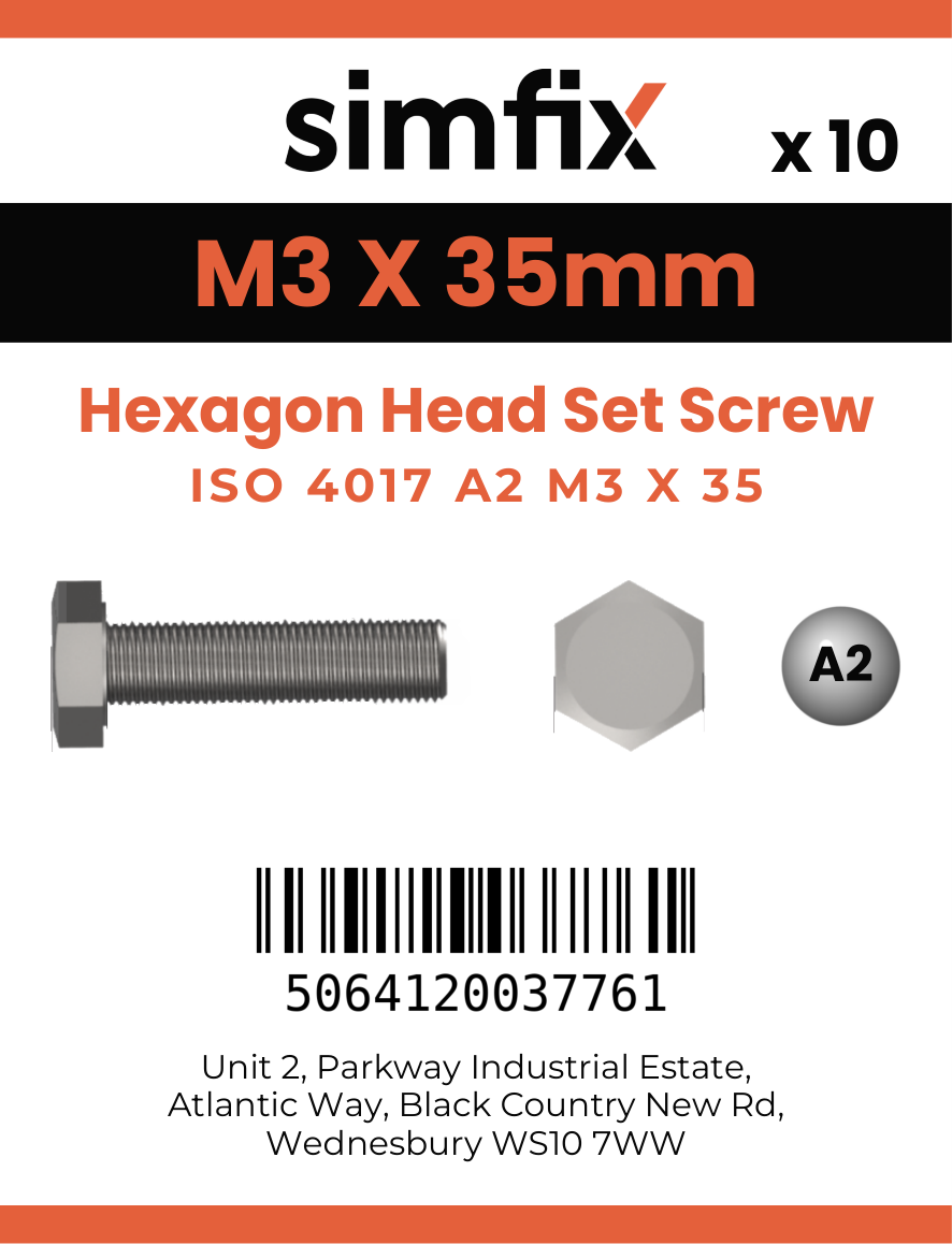 Simfix product label - 4017A20303570-D