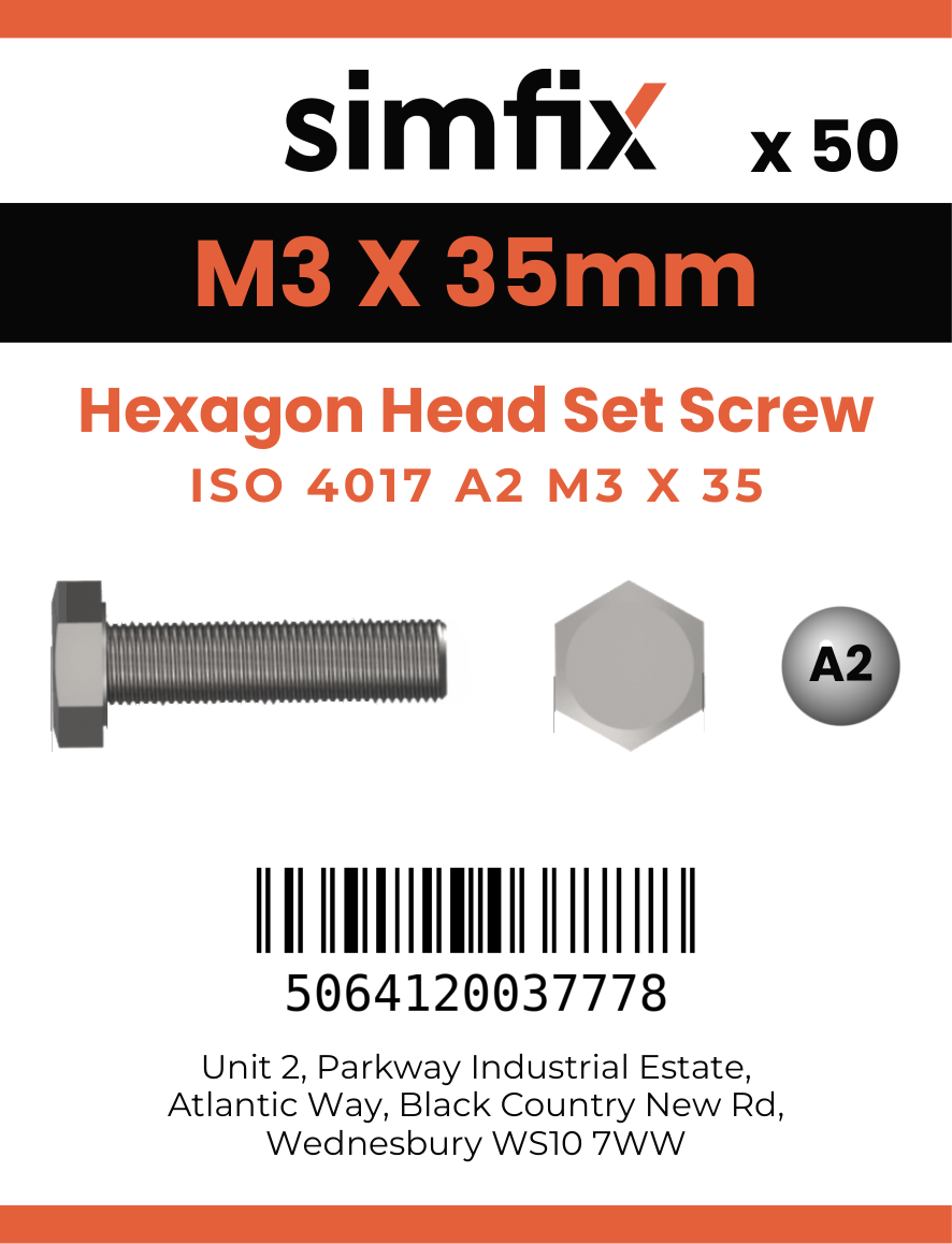 Simfix product label - 4017A20303570-T