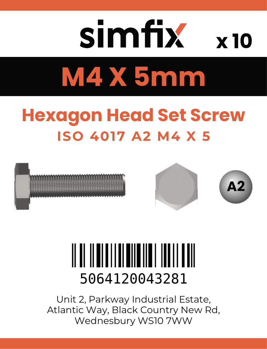 Simfix product label - 4017A20400570-D