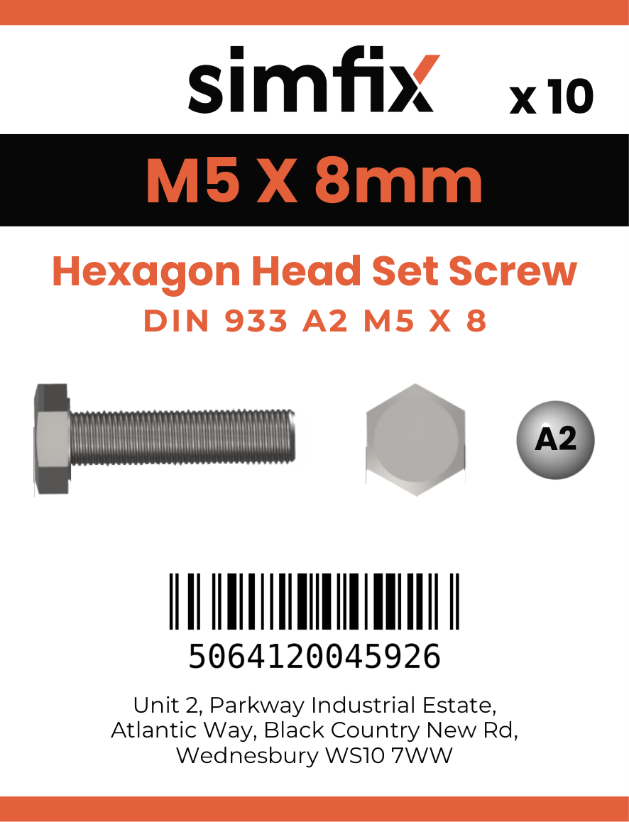 Simfix product label - 4017A20500870-D