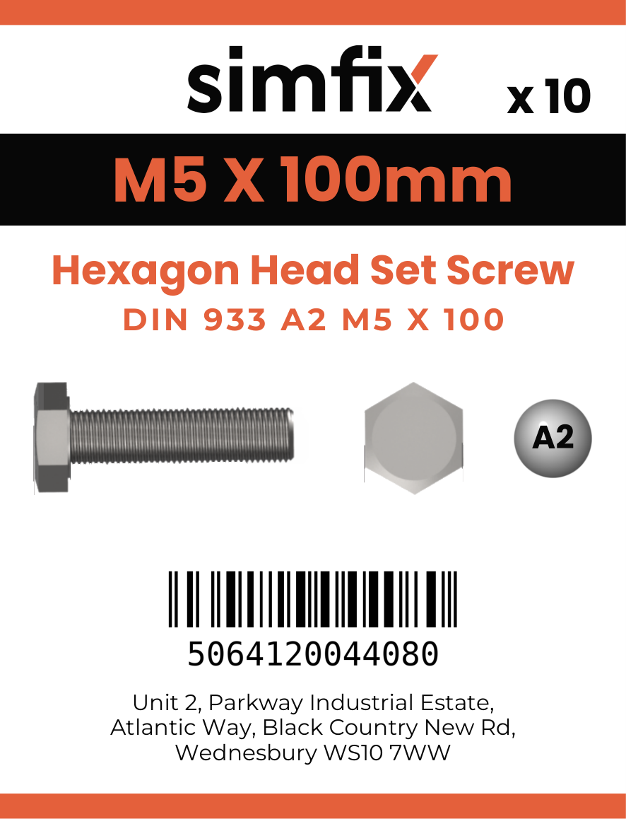 Simfix product label - 4017A20510070-D