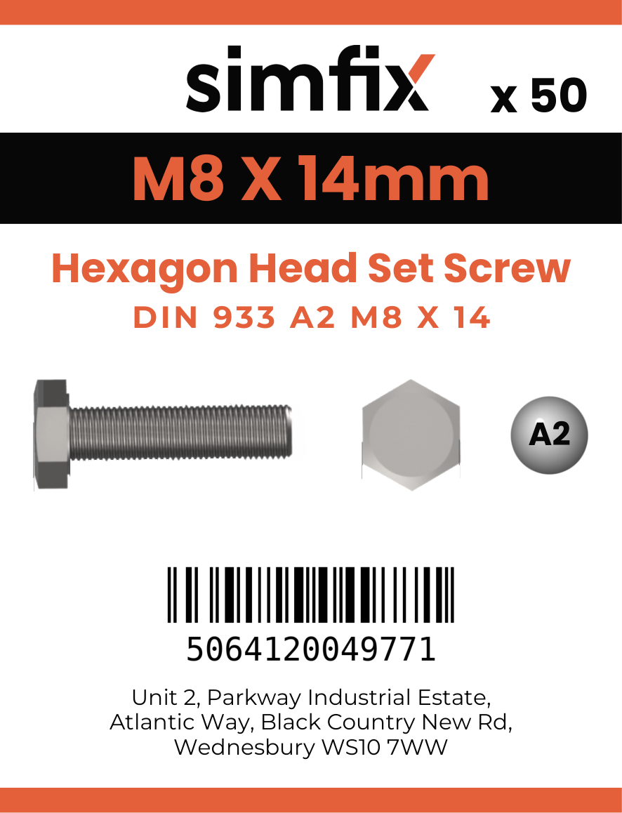 Simfix product label - 4017A20801470-T