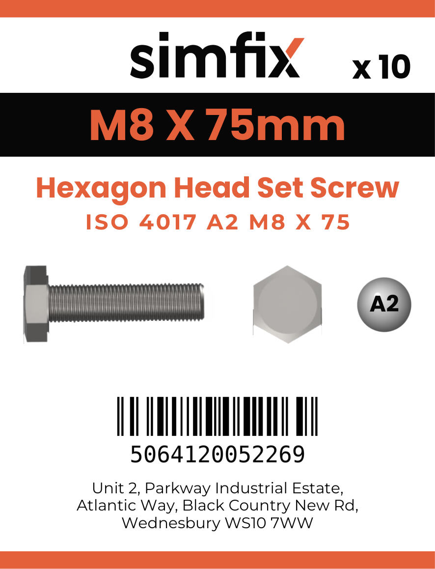 Simfix product label - 4017A20807570-D