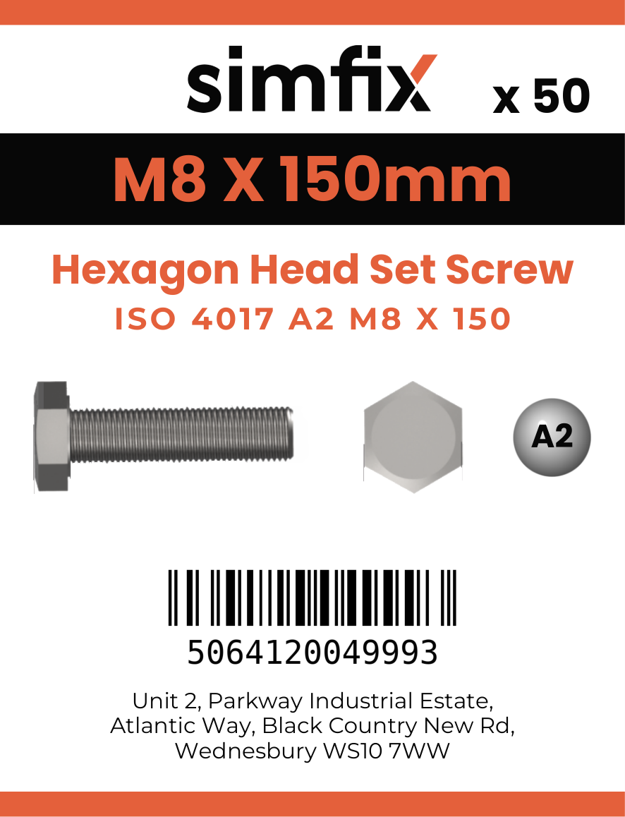 Simfix product label - 4017A20815070-T