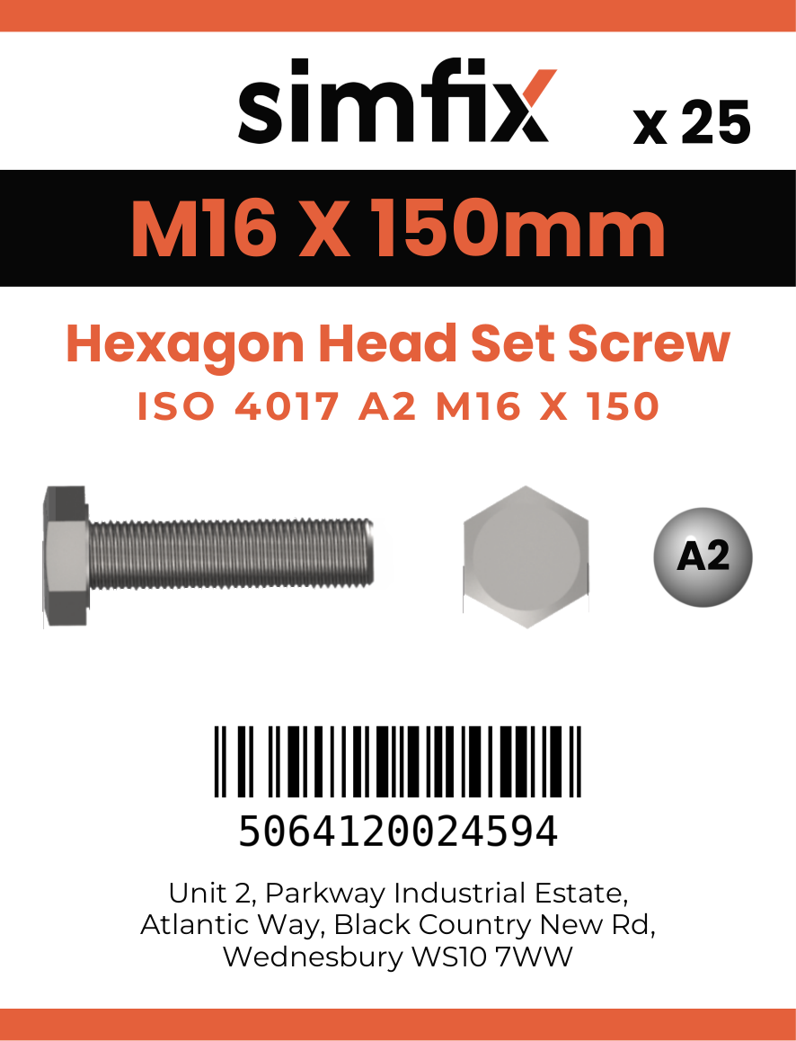 Simfix product label - 4017A21615070-T
