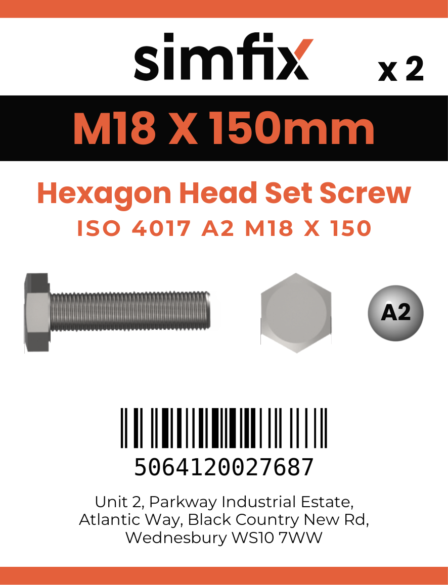 Simfix product label - 4017A21815070-D