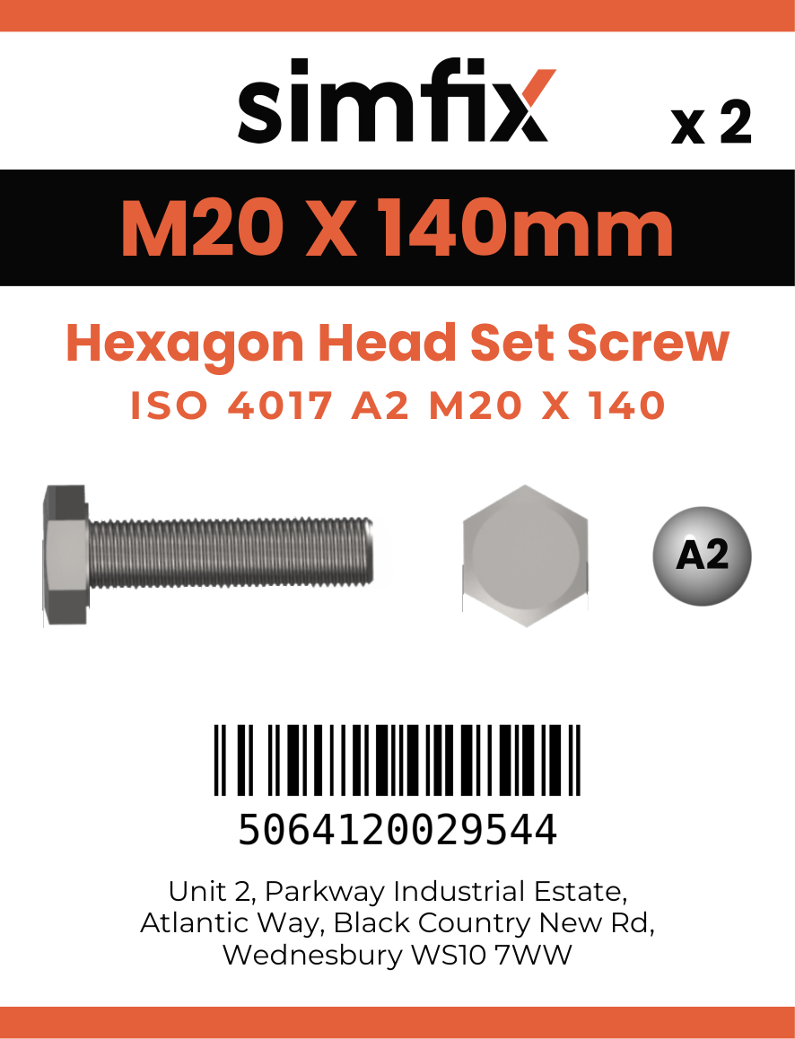 Simfix product label - 4017A22014070-D
