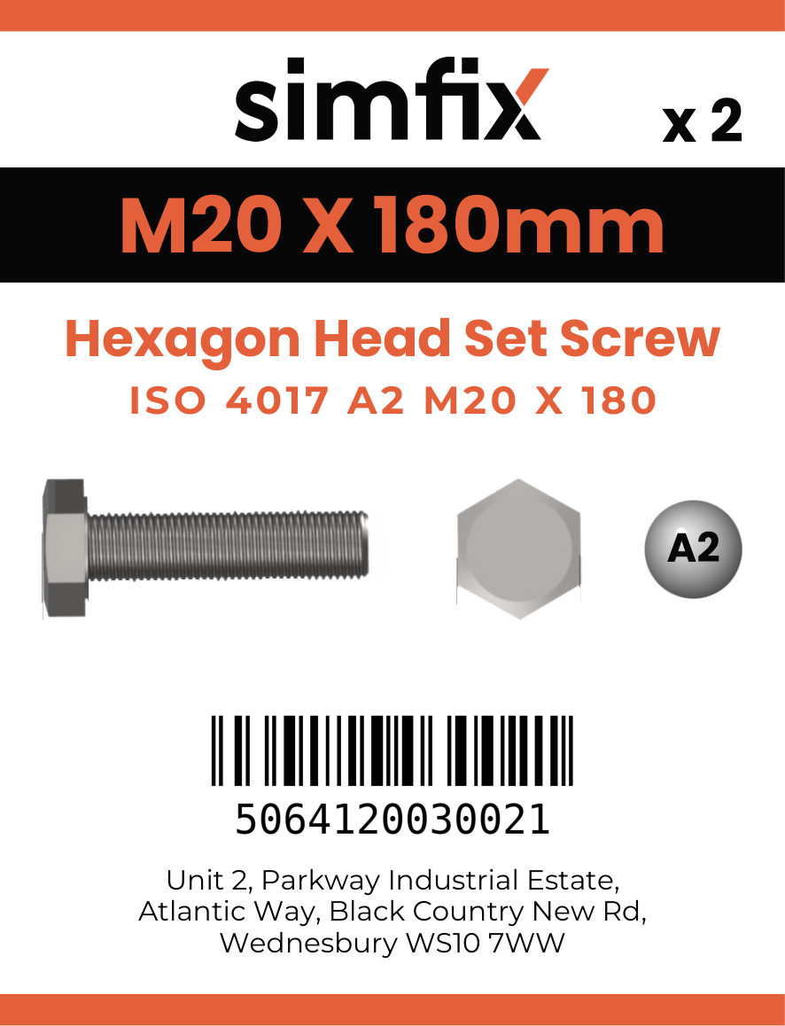 Simfix product label - 4017A22018070-D