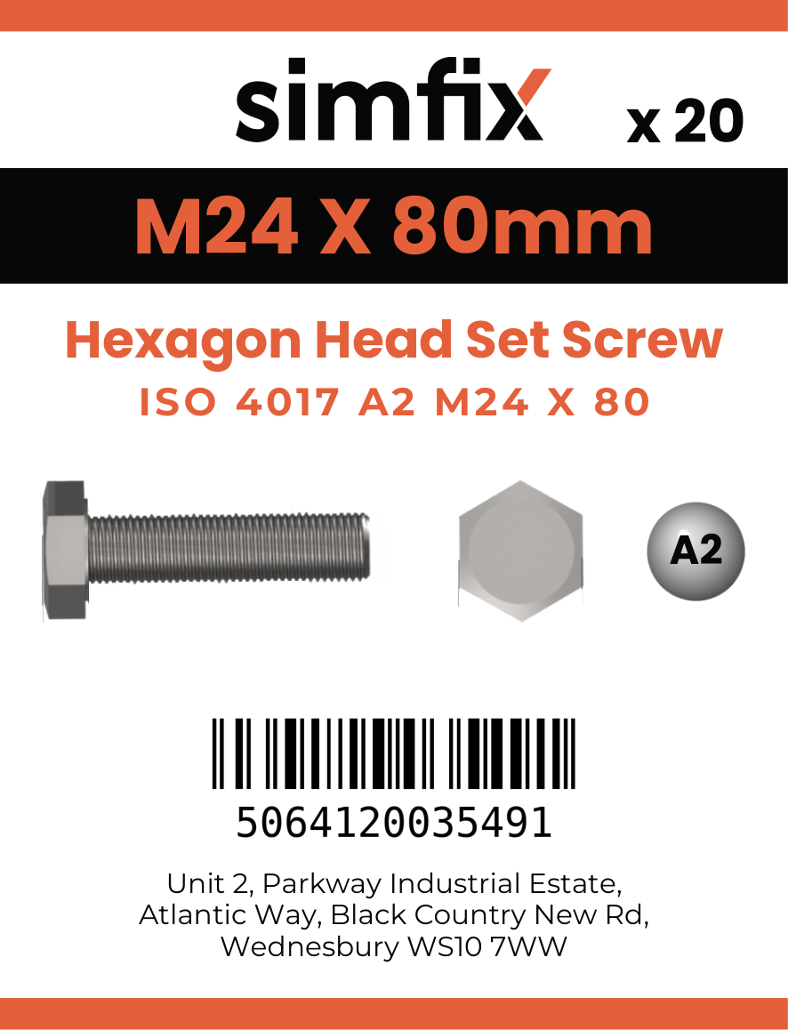 Simfix product label - 4017A22408070-T