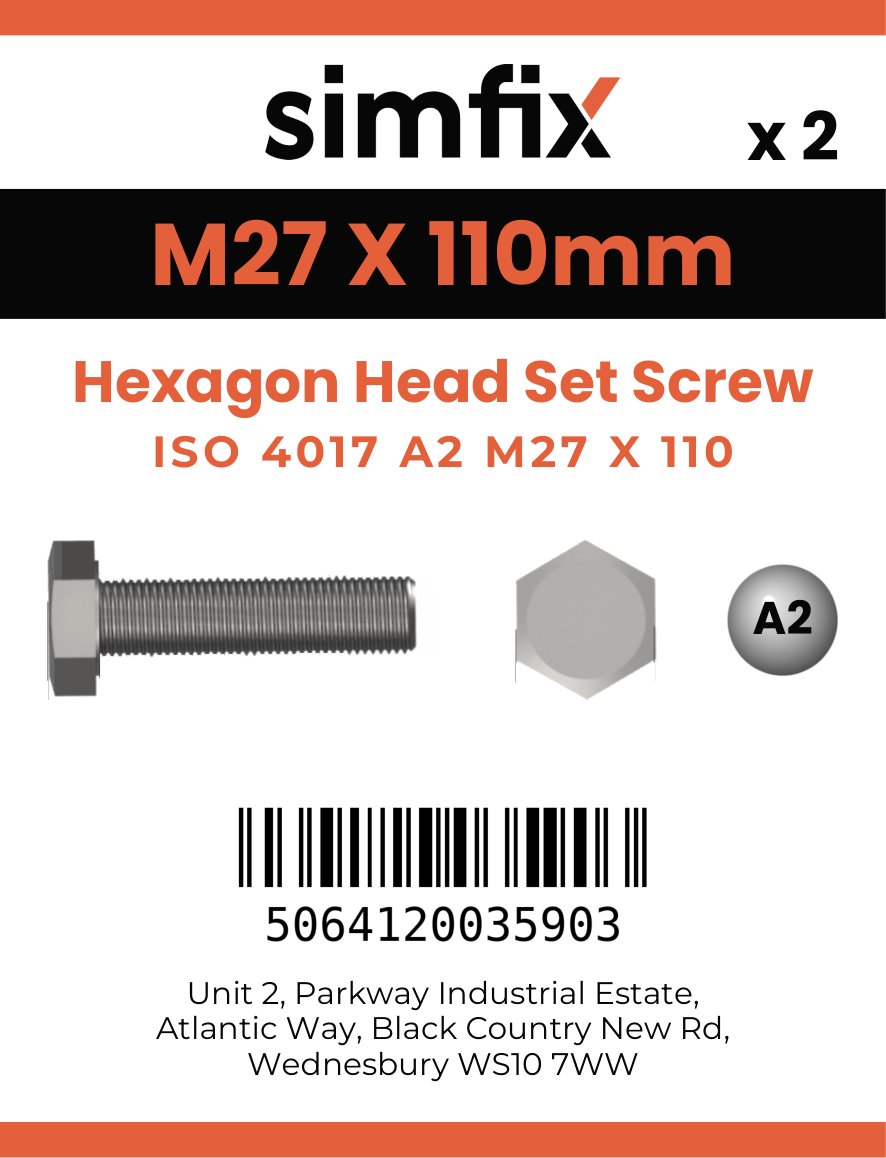 Simfix product label - 4017A22711070-D