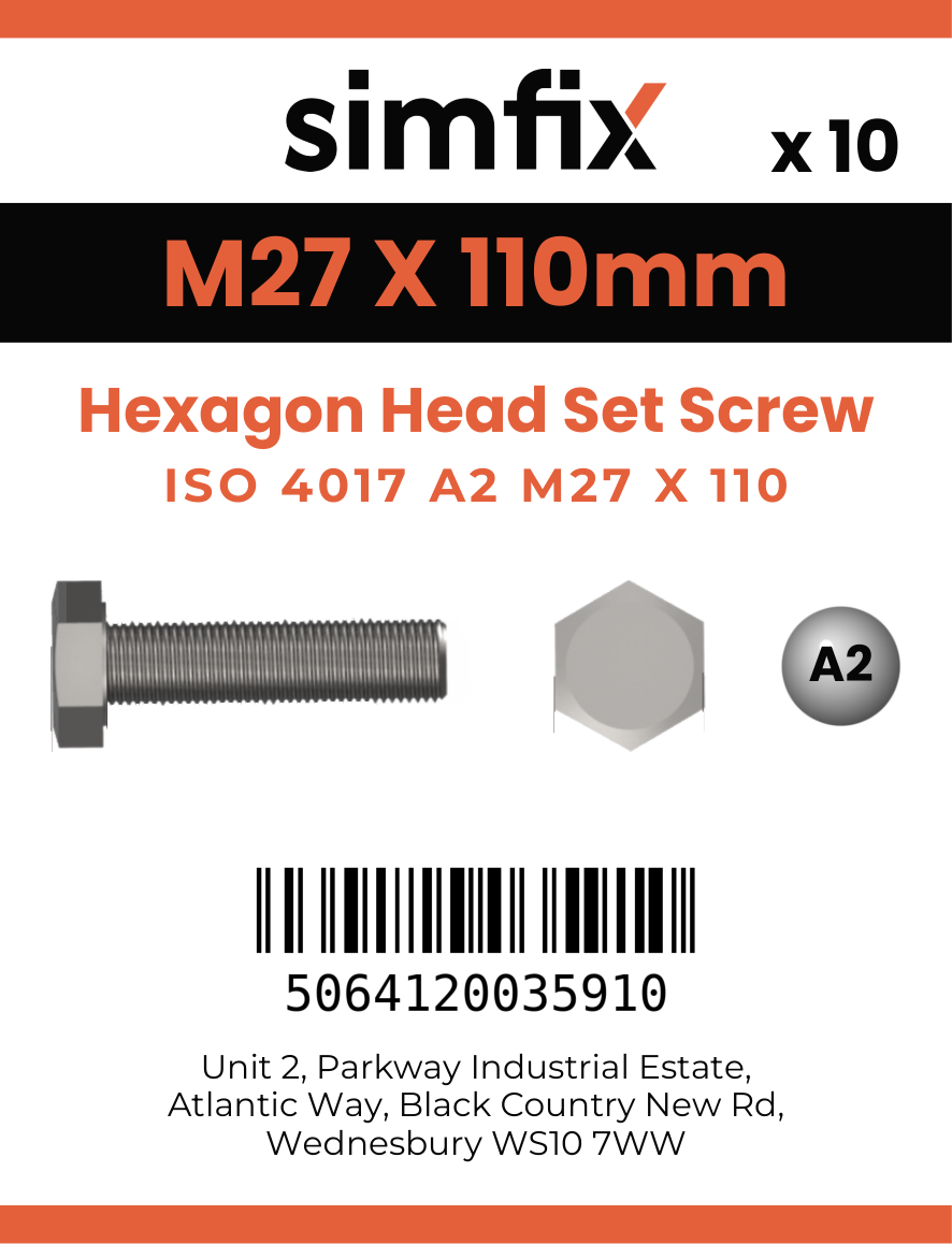 Simfix product label - 4017A22711070-T