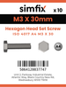 Simfix product label - 4017A40303070-D
