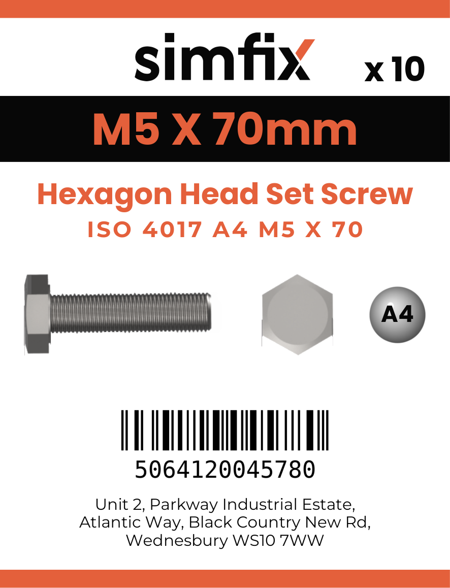 Simfix product label - 4017A40507080-D