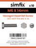 Simfix product label - 4017A40601470-D