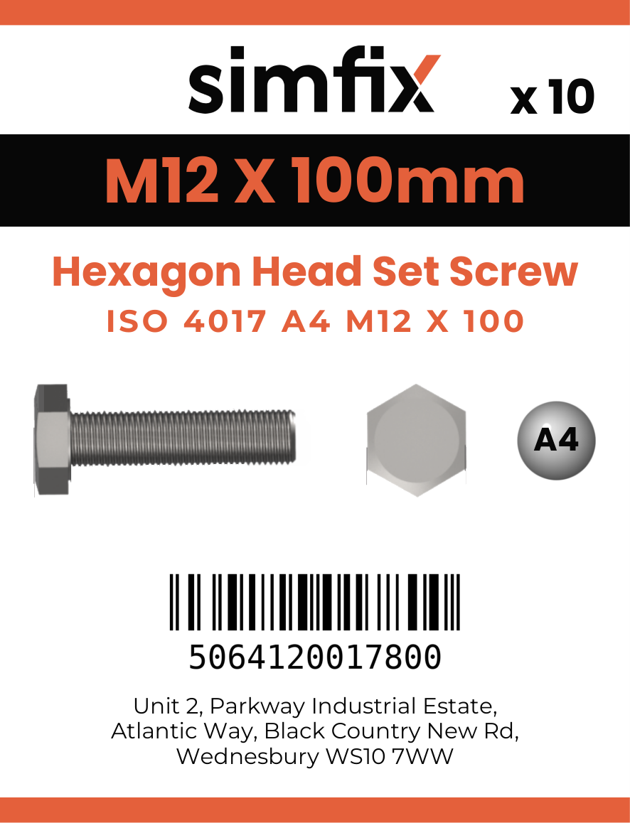 Simfix product label - 4017A41210080-D