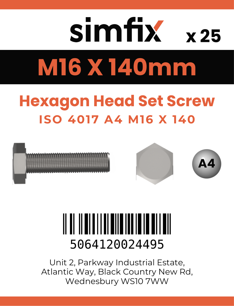 Simfix product label - 4017A41614070-T