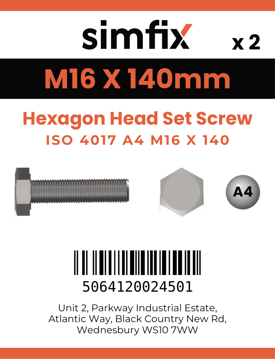 Simfix product label - 4017A41614080-D
