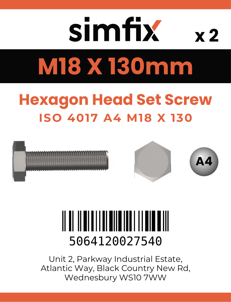 Simfix product label - 4017A41813070-D